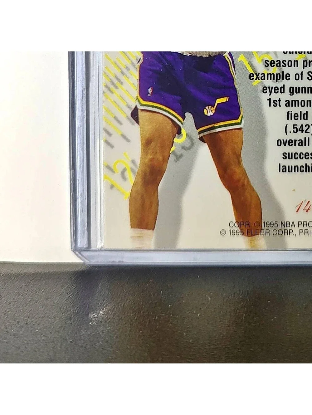 John Stockton 1995-96 Flair NBA #14 Perimeter Power Card
